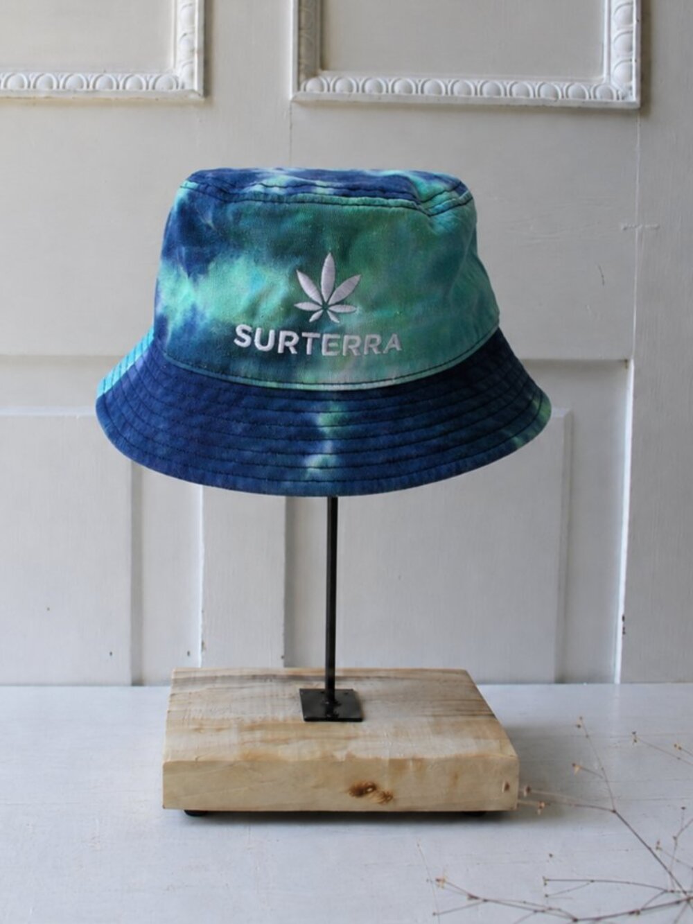 Sportsman blue tie-dye bucket hat